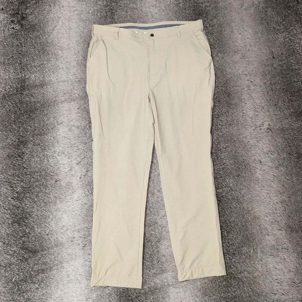 Coolibar Marco Polo Summer Casual Pants UPF 50+ Tan Mens 36